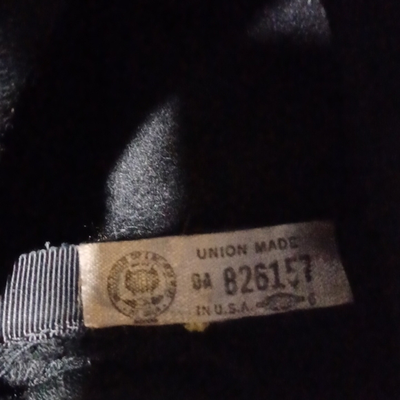 Henry Pollack Melosoie Black Wool Dress Hat Vintage, cloth stretch ear cover
